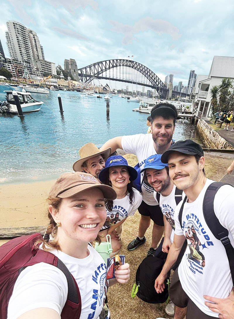 Team Mattitude doing 7 Bridges Walk in 2026